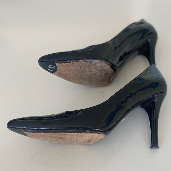 STUART WEITZMAN Elegant Black Women's Paton Leather Heels - Picture 5 of 8